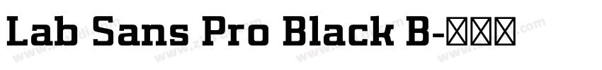 Lab Sans Pro Black B字体转换 Lab Sans Pro Black B字体转换